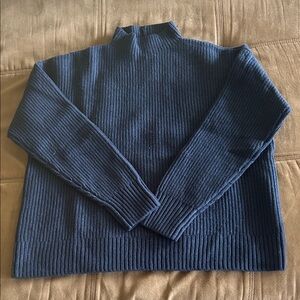 Eddie Bauer Women's Navy Blue Turtleneck Sweater